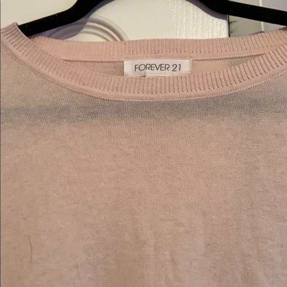 2/$20 Forever 21 Blush Pink Sweater - Picture 2 of 3
